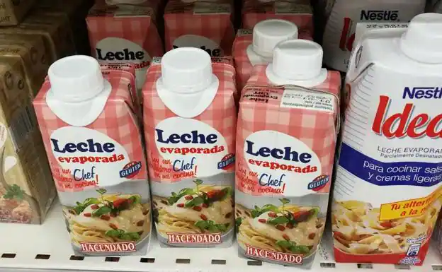 Leche evaporada Mercadona